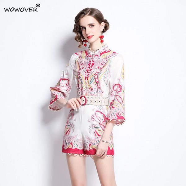 women's tracksuits elegant summer lady suit fashion vintage print loose shirt 2 piece set women shorts and casual holiday beach outfit, Gray
women's tracksuits elegant summer lady suit fashion vintage print loose shirt 2 piece set women shorts and casual holiday beach outfit, Gray