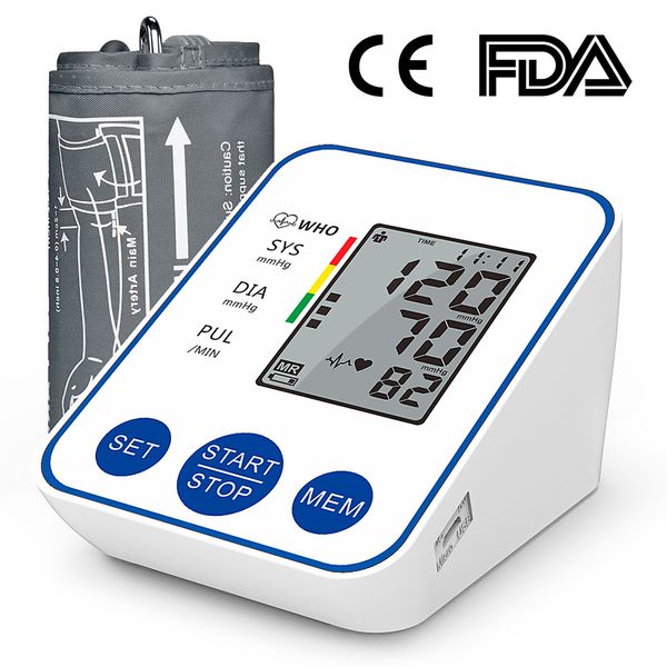 

blood pressure monitor upper arm automatic digital cuff home bp sphygmomanometers with large lcd display