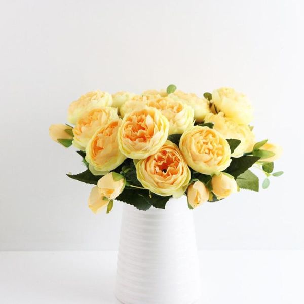 decorative flowers & wreaths korean style handle bunch of artificial peony flower party wedding fake rose silk spring family decoration v4h3
decorative flowers & wreaths korean style handle bunch of artificial peony flower party wedding fake rose silk spring family decoration v4h3