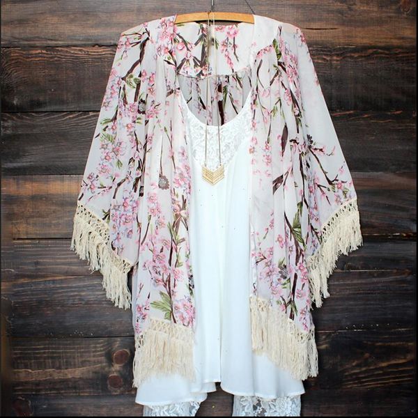women boho beach summer floral tassels kimono cardigan shirt swimwear blusas feminina haut femme ladies chiffon white blouse
women boho beach summer floral tassels kimono cardigan shirt swimwear blusas feminina haut femme ladies chiffon white blouse