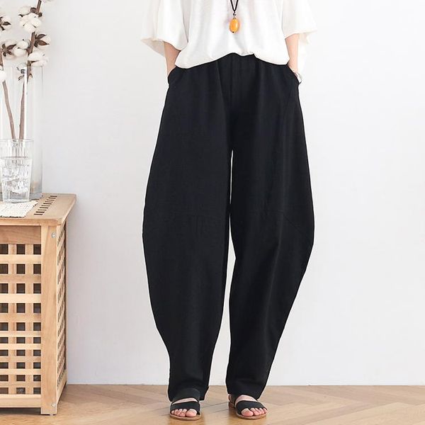 women's pants & capris women retro high waist trousers 2021 summer wide leg casual loose harem pockets long pantalon femme plus size pa, Black;white
women's pants & capris women retro high waist trousers 2021 summer wide leg casual loose harem pockets long pantalon femme plus size pa, Black;white