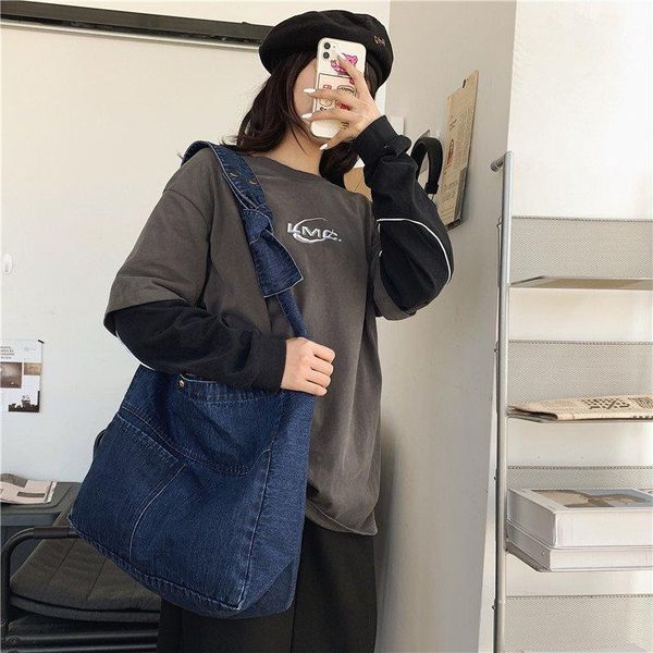 evening bags women's jeans bag wide shoulder strap denim tote fashion handbag for ladies simple soild crossbody 2021
evening bags women's jeans bag wide shoulder strap denim tote fashion handbag for ladies simple soild crossbody 2021