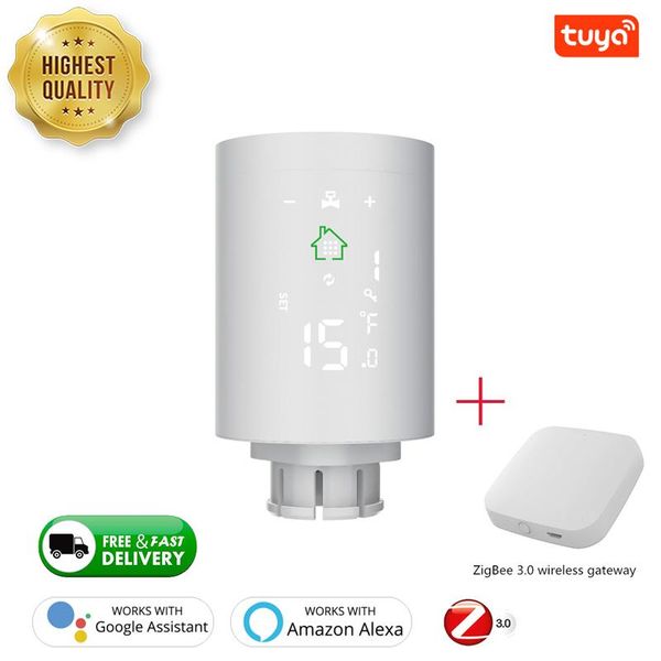 smart home control tuya zigbee3.0 2mqsetup radiator actuator programmable thermostatic valve temperature controller support alexa
smart home control tuya zigbee3.0 2mqsetup radiator actuator programmable thermostatic valve temperature controller support alexa