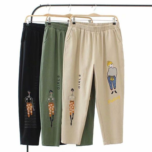women's pants & capris 2021 fashion brand oversized women plus size harem ankle-length casual cotton linen loose cartoon, Black;white
women's pants & capris 2021 fashion brand oversized women plus size harem ankle-length casual cotton linen loose cartoon, Black;white