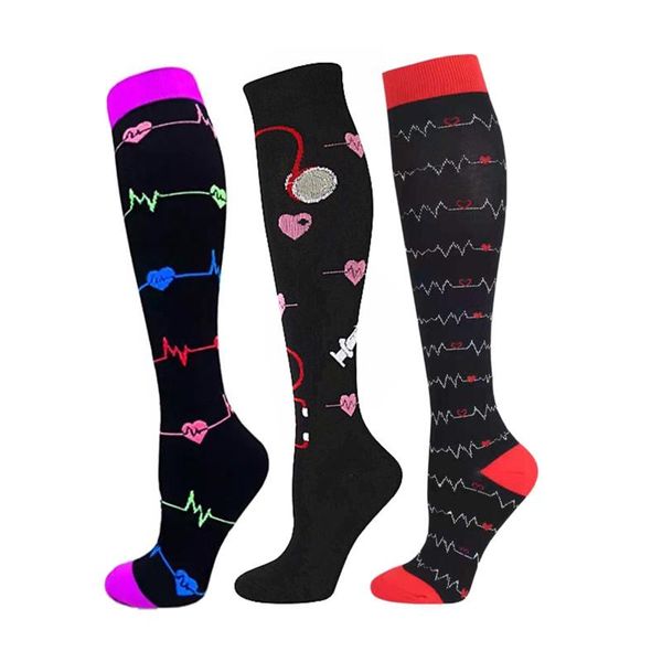 men's socks compression running sports men women graduated health knee stockings for edema diabetes varicose veins, Black
men's socks compression running sports men women graduated health knee stockings for edema diabetes varicose veins, Black