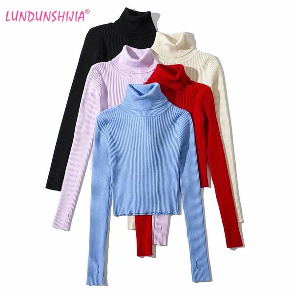 women's sweaters lundunshijia 2021 autumn winter women long sleeve turtleneck pullover basic slim sweater knitting female, White;black
women's sweaters lundunshijia 2021 autumn winter women long sleeve turtleneck pullover basic slim sweater knitting female, White;black