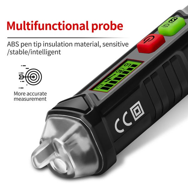 intelligent non-contact pen ac voltage detector tester meter with led light indicator tester 12v-1000v electrical test pen
intelligent non-contact pen ac voltage detector tester meter with led light indicator tester 12v-1000v electrical test pen
