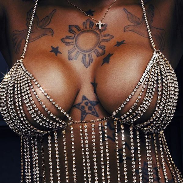 rhinestone chest body chain harness jewelry for women statement bra necklace chain bikini underwear lingerie top, Silver
rhinestone chest body chain harness jewelry for women statement bra necklace chain bikini underwear lingerie top, Silver