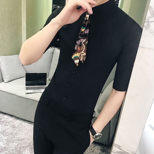 2021 new british style half sleeve plus size 5xl prom/prom prom prom/club thin shirt streetwear casual shirts with tie ajbo, Black;brown
2021 new british style half sleeve plus size 5xl prom/prom prom prom/club thin shirt streetwear casual shirts with tie ajbo, Black;brown