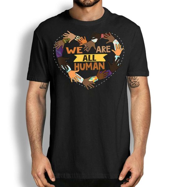 men's t-shirts we are all human pride t-shirt, black history month tee, anti racism shirt, White;black
men's t-shirts we are all human pride t-shirt, black history month tee, anti racism shirt, White;black