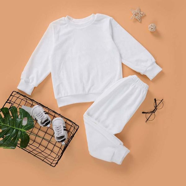 clothing sets toddler kids boys girls causal sets, solid color round neck pullover sweatshirt and long pant outfits set 2-7years, White
clothing sets toddler kids boys girls causal sets, solid color round neck pullover sweatshirt and long pant outfits set 2-7years, White