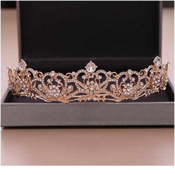 trendy queen crown wedding tiaras crystal rhinestone gold head ornaments and crowns for brides wedding hair jewelry acc jllgda, Silver
trendy queen crown wedding tiaras crystal rhinestone gold head ornaments and crowns for brides wedding hair jewelry acc jllgda, Silver
