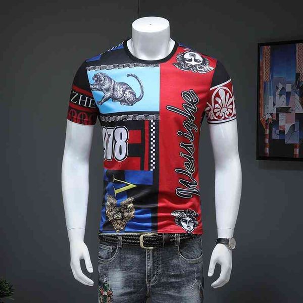 t-shirts men's travel holiday men's summer lion head digital printing short-sleeved t-shirt korean version of the semi-sleeve wild, White;black
t-shirts men's travel holiday men's summer lion head digital printing short-sleeved t-shirt korean version of the semi-sleeve wild, White;black