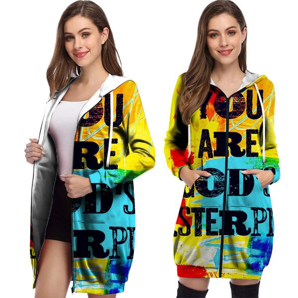 autumn and winter loose print street hipster hooded zipper cardigan mid-length jacket sweater women, Tan;black
autumn and winter loose print street hipster hooded zipper cardigan mid-length jacket sweater women, Tan;black