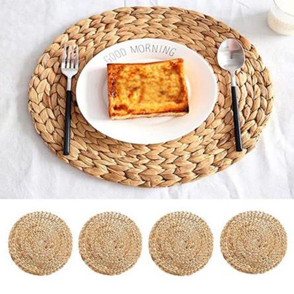 2 esteiras de mesa tecidas placemats redondas dos pces para a água da tabela de jantar jacinto resistente ao calor não-deslizame
2 esteiras de mesa tecidas placemats redondas dos pces para a água da tabela de jantar jacinto resistente ao calor não-deslizame
