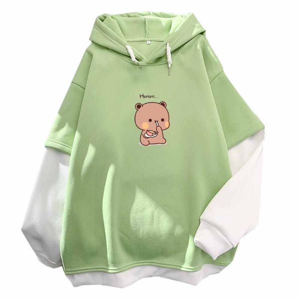 women's hoodies & sweatshirts bear kawaii sweatshirt women pullover graphic fake two piece hoodie oversized harajuku streetwear hooded, Black
women's hoodies & sweatshirts bear kawaii sweatshirt women pullover graphic fake two piece hoodie oversized harajuku streetwear hooded, Black