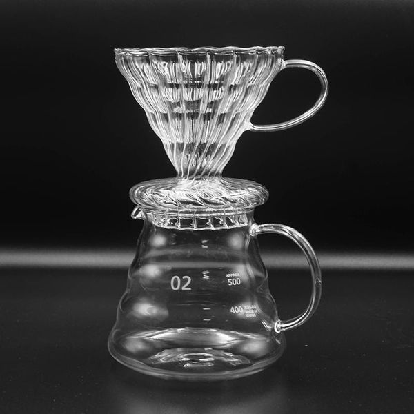 coffee filters 500/300ml glass dripper and pot set for japness style v60 filter reusable
coffee filters 500/300ml glass dripper and pot set for japness style v60 filter reusable