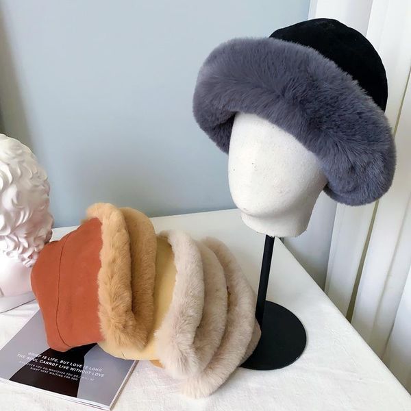wide brim hats winter keep warm mori girl fisherman hat fleece padded windproof imitation fur landlord cap self-heating basin, Blue;gray
wide brim hats winter keep warm mori girl fisherman hat fleece padded windproof imitation fur landlord cap self-heating basin, Blue;gray