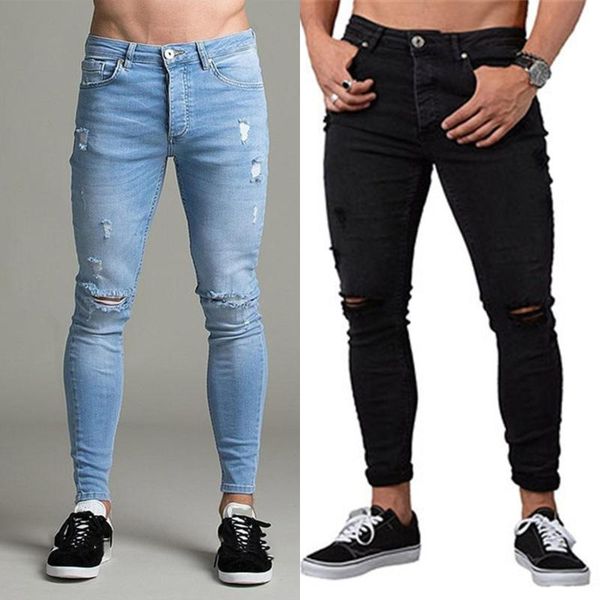 2021 skinny mens fashion stretch denim trousers spring skinny pencil jeans long pants male hole ripped jeans, Blue
2021 skinny mens fashion stretch denim trousers spring skinny pencil jeans long pants male hole ripped jeans, Blue