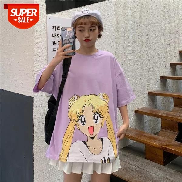 2020 fashion japanese anime sailor moon short sleeve cute t-shirt women cosplay colorful sweet loose costumes #mm7x, White
2020 fashion japanese anime sailor moon short sleeve cute t-shirt women cosplay colorful sweet loose costumes #mm7x, White