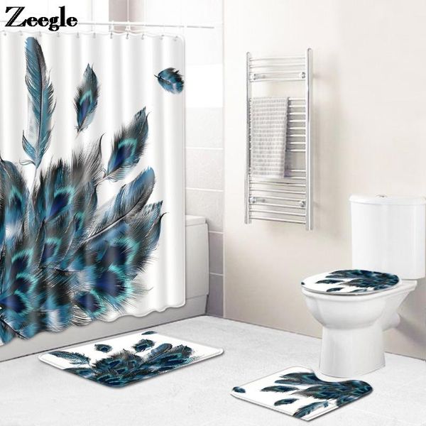 bath mats mat shower curtain bathroom carpet set anti slip for water absorbent rug suit colorful feather printing
bath mats mat shower curtain bathroom carpet set anti slip for water absorbent rug suit colorful feather printing