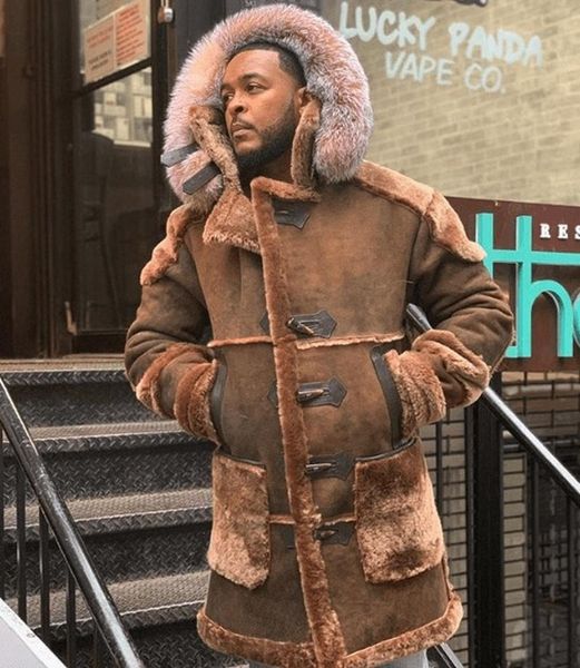 men's fur & faux coat men jacket long sleeve collar winter thicken warm shearling coats casual suede overiszed hooded outwear, Black
men's fur & faux coat men jacket long sleeve collar winter thicken warm shearling coats casual suede overiszed hooded outwear, Black