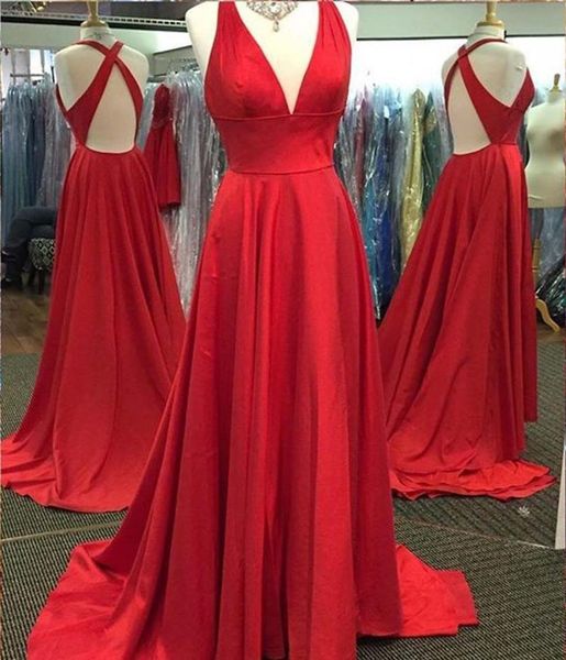 party dresses red long evening sleeveless v neck criss-cross floor length simple formal gowns dress custom made, White;black
party dresses red long evening sleeveless v neck criss-cross floor length simple formal gowns dress custom made, White;black