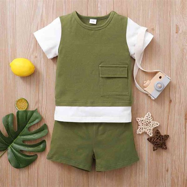 summer 2-piece baby / toddler boy solid splice tee and shorts set 210528, White
summer 2-piece baby / toddler boy solid splice tee and shorts set 210528, White
