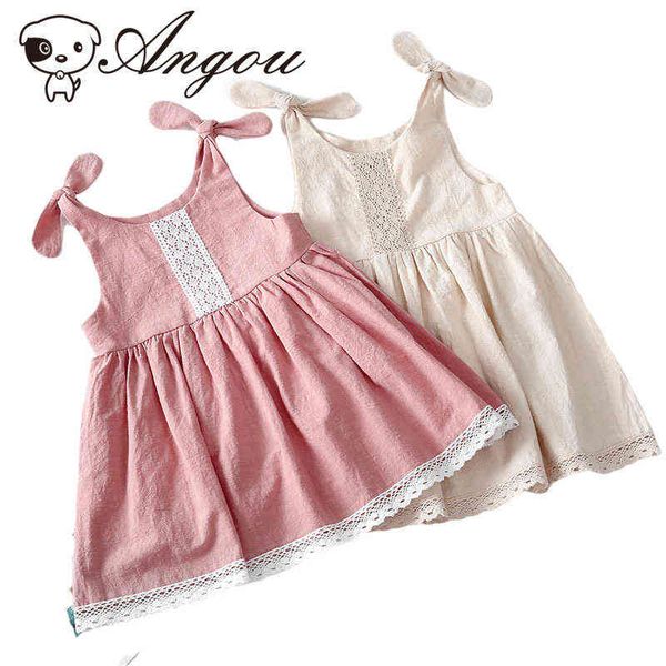 summer new children's solid color sleeveless bandage casual cute sweet dresses girls cotton and linen lace princess dress g1215, Red;yellow
summer new children's solid color sleeveless bandage casual cute sweet dresses girls cotton and linen lace princess dress g1215, Red;yellow