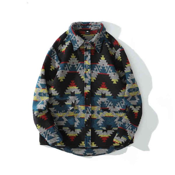 men's casual shirts geometry pattern flannel long sleeve harajuku vintage streetwear autumn winter warm button up fashion cotton shirts, White;black
men's casual shirts geometry pattern flannel long sleeve harajuku vintage streetwear autumn winter warm button up fashion cotton shirts, White;black