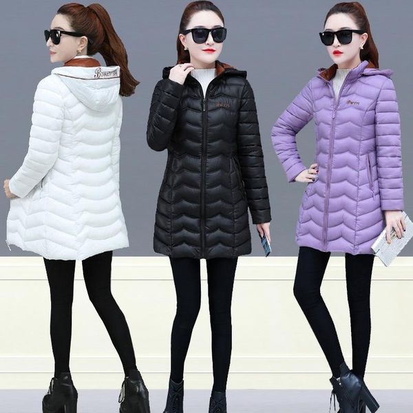 women's down & parkas clothes medium long 2021 slim fashionable cotton padded jacket season light and thin large, Black
women's down & parkas clothes medium long 2021 slim fashionable cotton padded jacket season light and thin large, Black