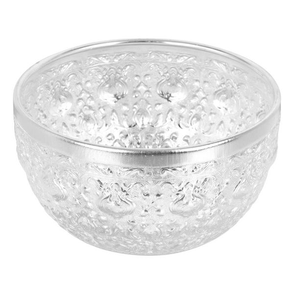 decorative objects & figurines 1pc silver hand carving bowl durable home el tableware
decorative objects & figurines 1pc silver hand carving bowl durable home el tableware