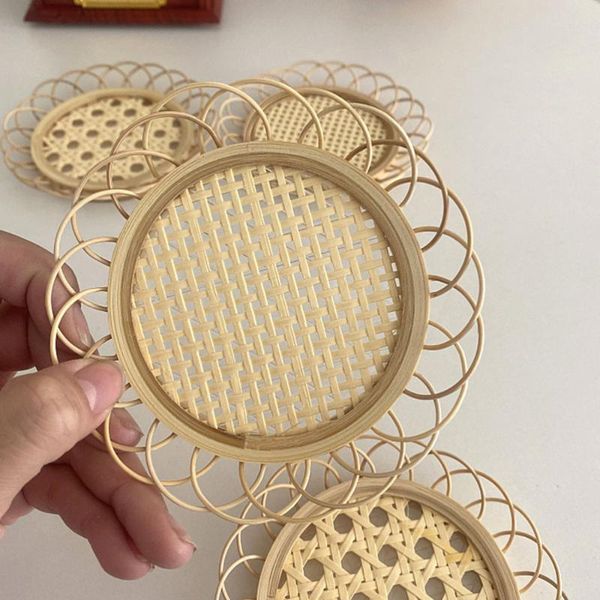 mats & pads 1pc natural bamboo hollow tea cup placemat holder dessert plate for home kitchen living room (small holes)
mats & pads 1pc natural bamboo hollow tea cup placemat holder dessert plate for home kitchen living room (small holes)