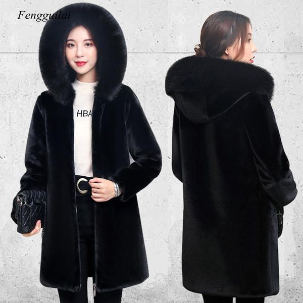women's fur & faux plus size sheepskin coats for women winter wool female warm outwear long sheep shearing jacket womens coat, Black
women's fur & faux plus size sheepskin coats for women winter wool female warm outwear long sheep shearing jacket womens coat, Black