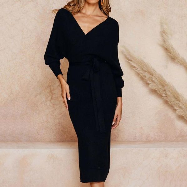 casual dresses autumn winter women knitted sweater dress 2021 korean long sleeve v neck elegant ladies backless bodycon d30, Black;gray
casual dresses autumn winter women knitted sweater dress 2021 korean long sleeve v neck elegant ladies backless bodycon d30, Black;gray