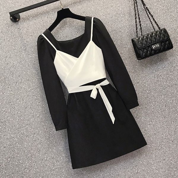 2021 new spring stylish upper harvest sweater and office dress two plus size female joint parts work matching suit clothes 1gvj, Black;gray
2021 new spring stylish upper harvest sweater and office dress two plus size female joint parts work matching suit clothes 1gvj, Black;gray