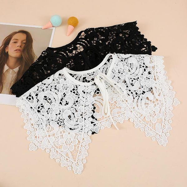 bow ties women shirt detachable doll fake collar embroidery shoulder wrap hollow out floral lace woman false shawl accessories, Black;gray
bow ties women shirt detachable doll fake collar embroidery shoulder wrap hollow out floral lace woman false shawl accessories, Black;gray