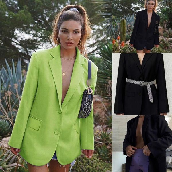 women's suits & blazers women casual long sleeve blazer button solid deep v neck career coat overcoat outwear office lady loose autumn, White;black
women's suits & blazers women casual long sleeve blazer button solid deep v neck career coat overcoat outwear office lady loose autumn, White;black