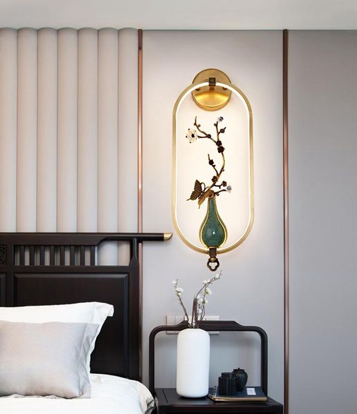 all copper chinese style wall lamp living room tv background wall light modern study bedroom bedside led lamp aisle led lighting
all copper chinese style wall lamp living room tv background wall light modern study bedroom bedside led lamp aisle led lighting