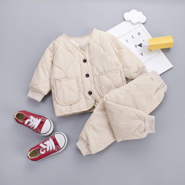 clothing sets children's 2021 winter korean plus velvet thickening boy girl baby two-piece bread suit cotton, White
clothing sets children's 2021 winter korean plus velvet thickening boy girl baby two-piece bread suit cotton, White