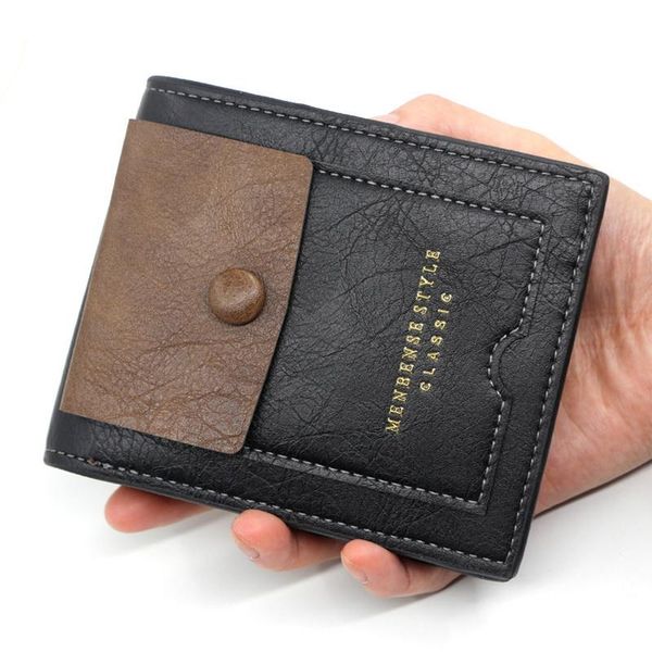 wallets pu leather men with coin pocket vintage male purse function brown soft wallet card holders 6 colors, Red;black
wallets pu leather men with coin pocket vintage male purse function brown soft wallet card holders 6 colors, Red;black