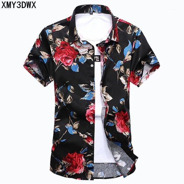 men's casual shirts 2021 summer large size blouse men's flower shirt 6xl 7xl male print short sleeve hawaii brand clothing1, White;black
men's casual shirts 2021 summer large size blouse men's flower shirt 6xl 7xl male print short sleeve hawaii brand clothing1, White;black