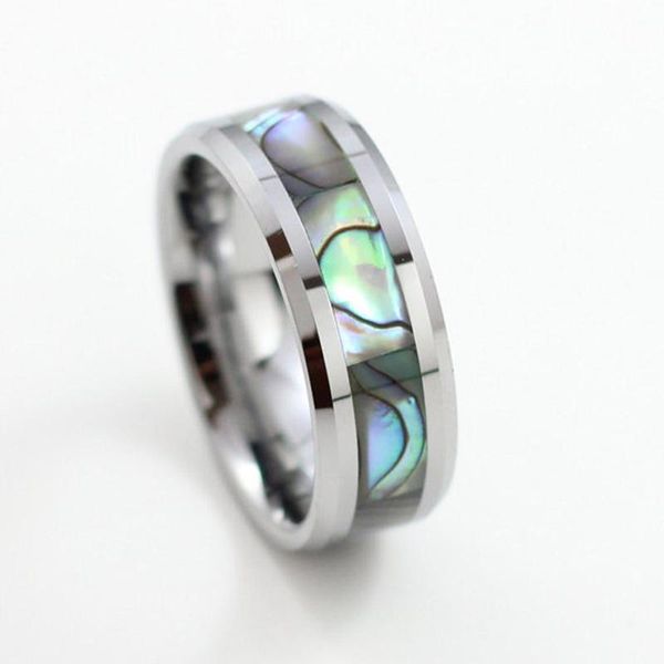 wedding rings fashion 8mm men's abalone shell tungsten carbide ring classic beveled edged engagement band, Slivery;golden
wedding rings fashion 8mm men's abalone shell tungsten carbide ring classic beveled edged engagement band, Slivery;golden