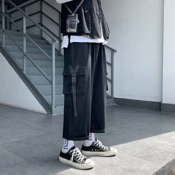 2021 spring summer men's fashion retro pocket casual men streetwear hip-hop straight wide leg pants mens trousers nsbs, Black
2021 spring summer men's fashion retro pocket casual men streetwear hip-hop straight wide leg pants mens trousers nsbs, Black