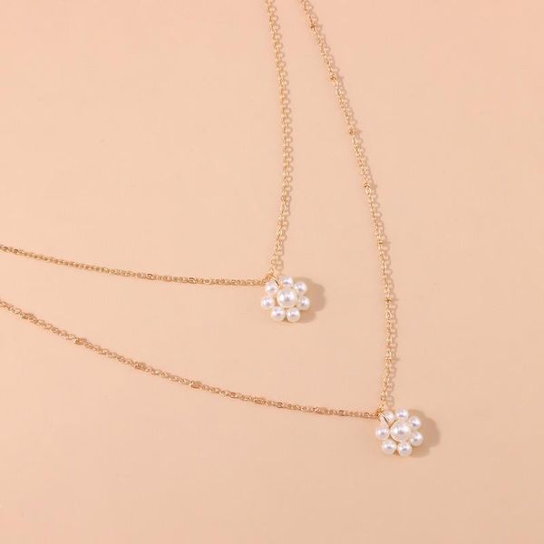 pendant necklaces flowers necklace women beads woman chain girls jewelry multilayer gold color trendy metal collier, Silver
pendant necklaces flowers necklace women beads woman chain girls jewelry multilayer gold color trendy metal collier, Silver