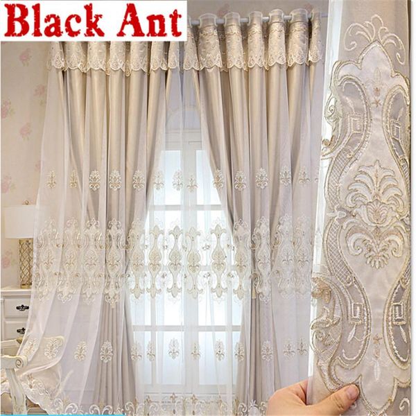 curtain & drapes european 3d embossed embroidery blackout for living room double layer sheer bedroom bay window jd1030#20
curtain & drapes european 3d embossed embroidery blackout for living room double layer sheer bedroom bay window jd1030#20