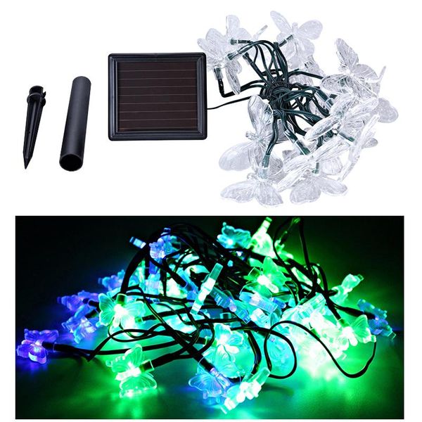 solar lamps 20/50 led outdoor garden lighting butterfly string lights waterproof lamp christmas holiday decoration
solar lamps 20/50 led outdoor garden lighting butterfly string lights waterproof lamp christmas holiday decoration