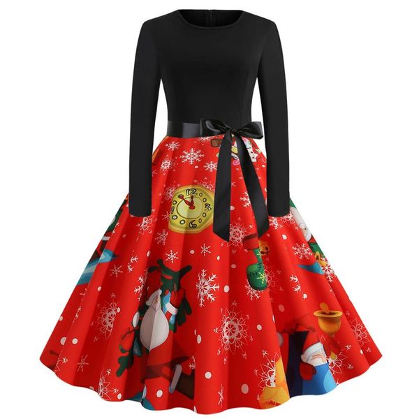 casual dresses vestidos women vintage dress long sleeve christmas 1950s housewife evening party prom costume, Black;gray
casual dresses vestidos women vintage dress long sleeve christmas 1950s housewife evening party prom costume, Black;gray