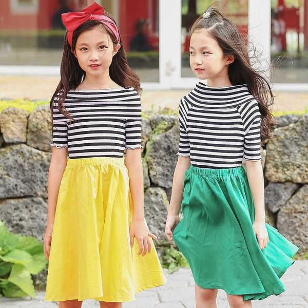 girl's dresses 12 14 years clothes teenager girls summer spring 2021 stripe kids for children clothing, Red;yellow
girl's dresses 12 14 years clothes teenager girls summer spring 2021 stripe kids for children clothing, Red;yellow