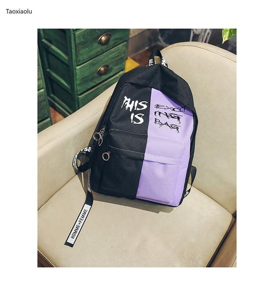 backpack wild simple color matching mori female personality high school student schoolbag korean version of hara
backpack wild simple color matching mori female personality high school student schoolbag korean version of hara